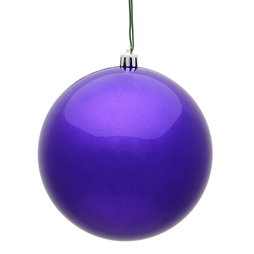 Vickerman 10” Purple Candy Ball UV Drilled Cap - N592566DCV