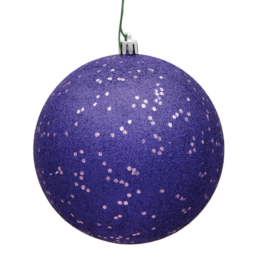 Vickerman 10” Purple Sequin Ball Drilled Cap - N592566DQ