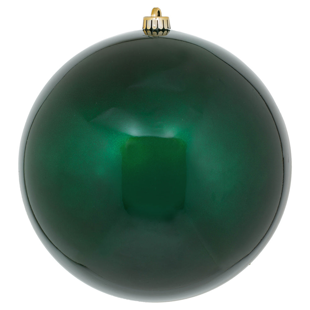 Vickerman 10″ MidntGrn Candy Ball UV Drilled Cap - N592574DCV