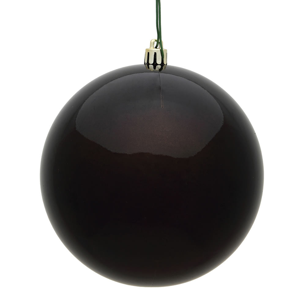 Vickerman 10” Chocolate Candy Ball UV Drilled Cap - N592575DCV