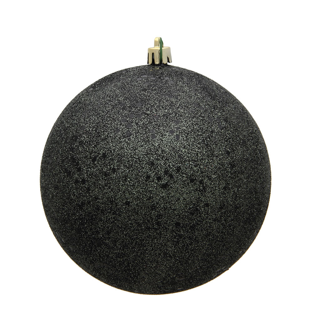 Vickerman 10” Gunmetal Sequin Ball Drilled Cap - N592584DQ