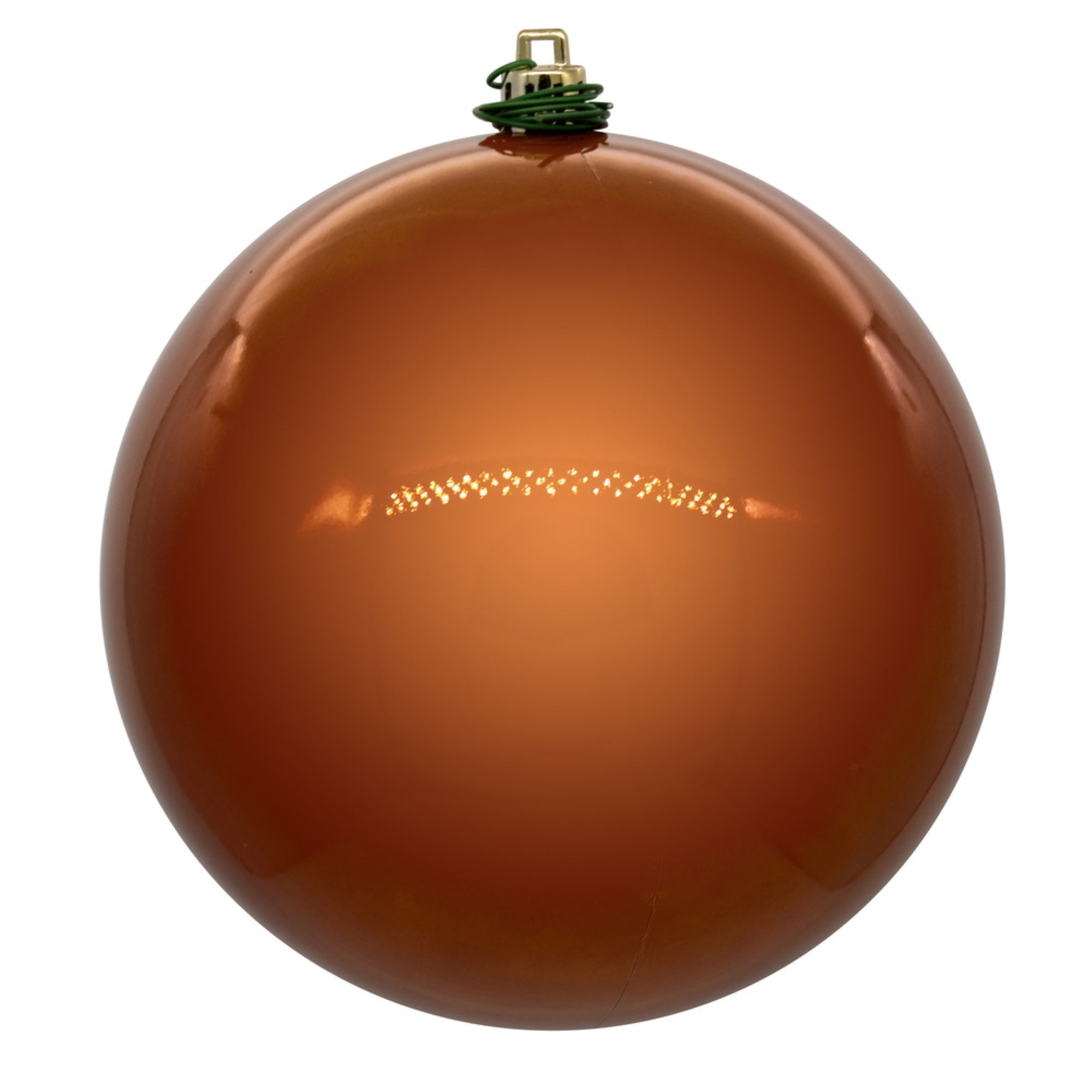Vickerman 10″ Copper Pearl UV Drilled Ball Ornament 1 per bag.