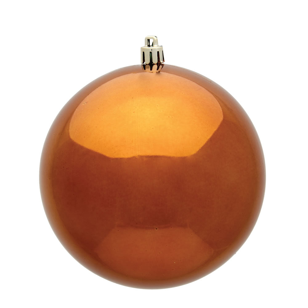 Vickerman 10” Copper Shiny Ball UV Drilled Cap - N592588DSV