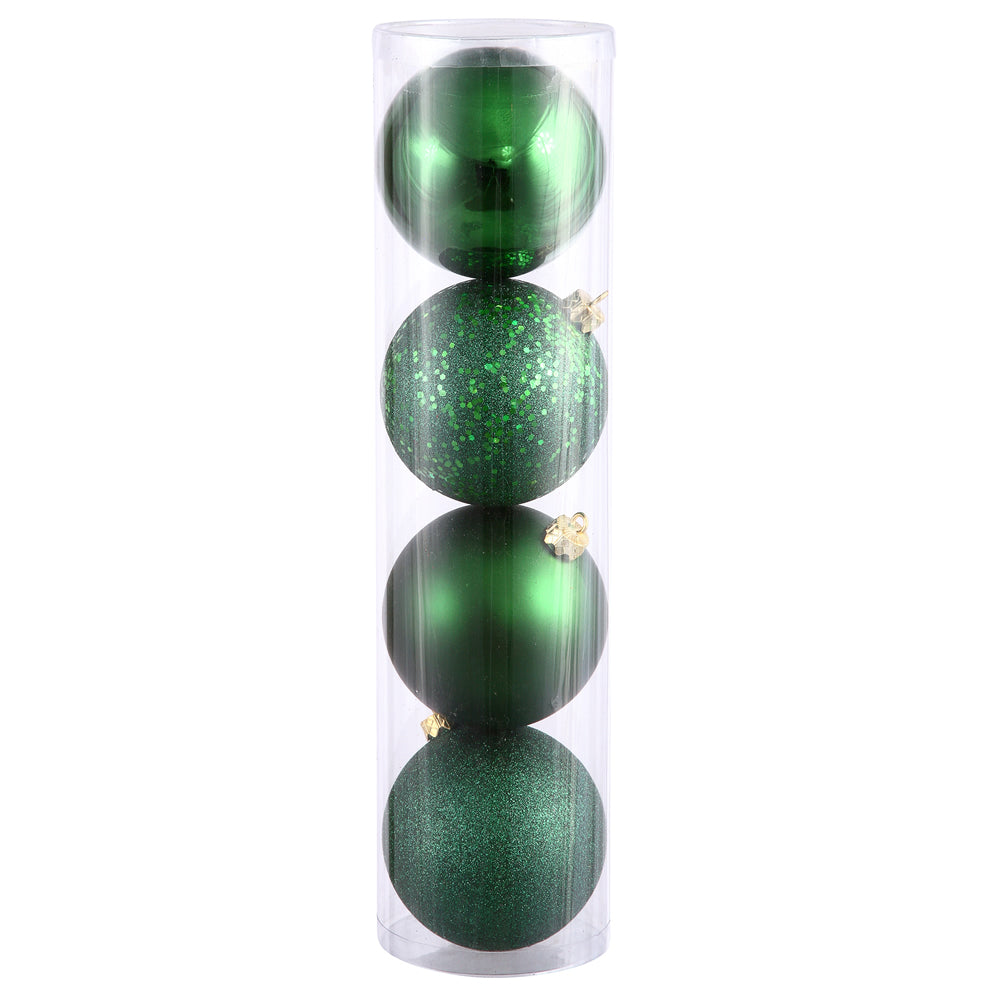 Vickerman 12″ Emerald 4 Fin Ball Asst Drilled 4/Bg - N593024DA
