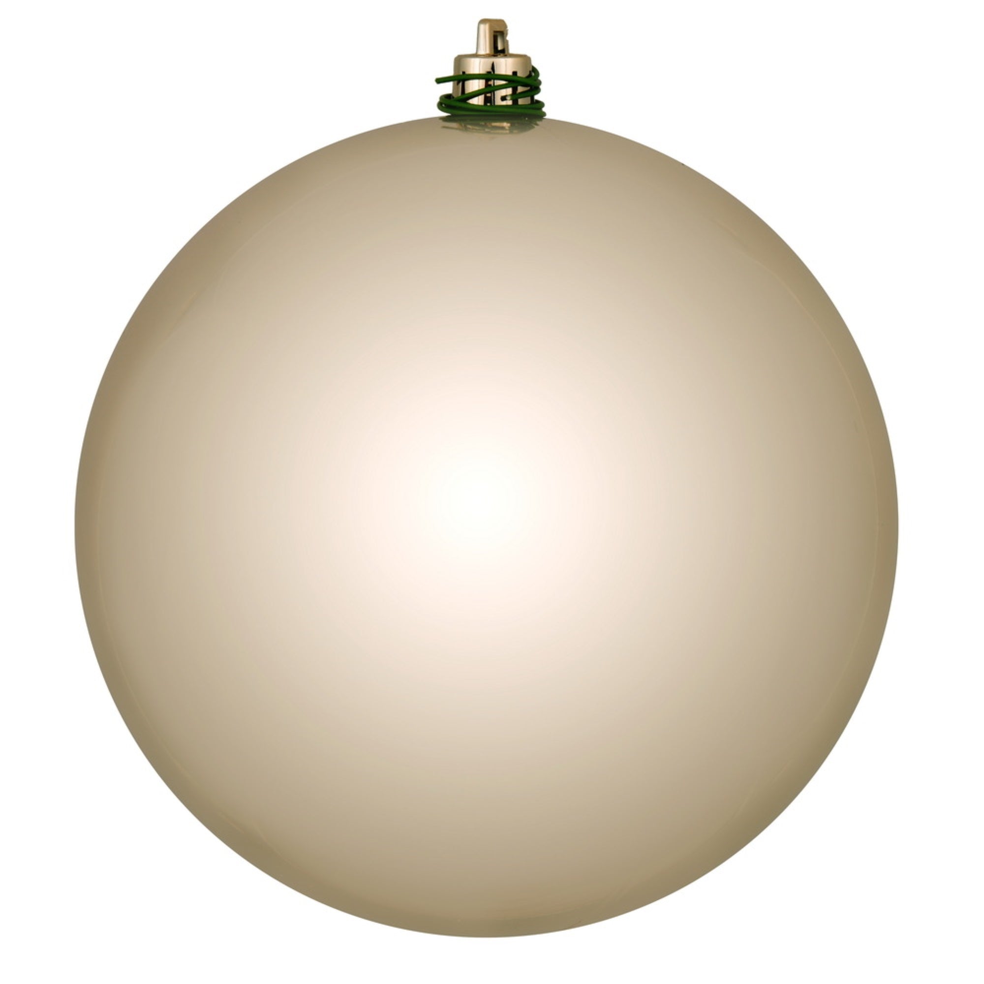 12″ Oat Shiny Ball UV Drilled