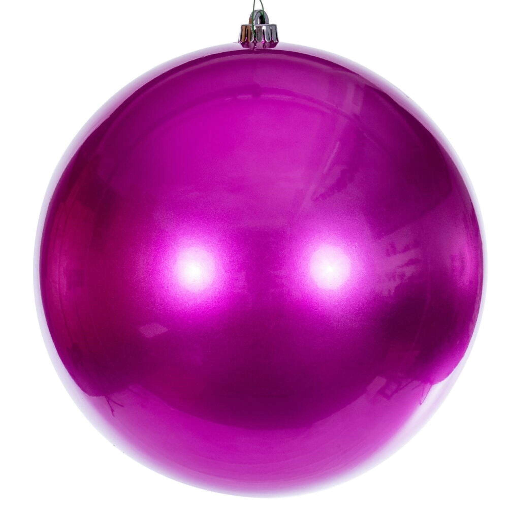 12” Hot Pink Candy Ball UV Drilled Cap
