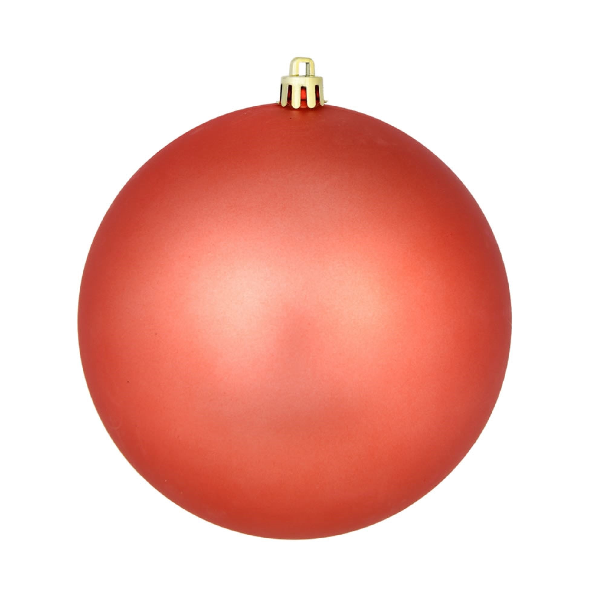 12″ Coral Matte Ball UV Drilled