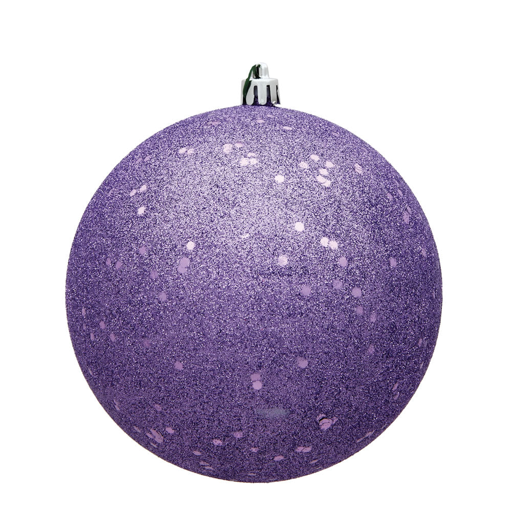 Vickerman 12” Lavender Sequin Ball Drilled Cap - N593086DQ
