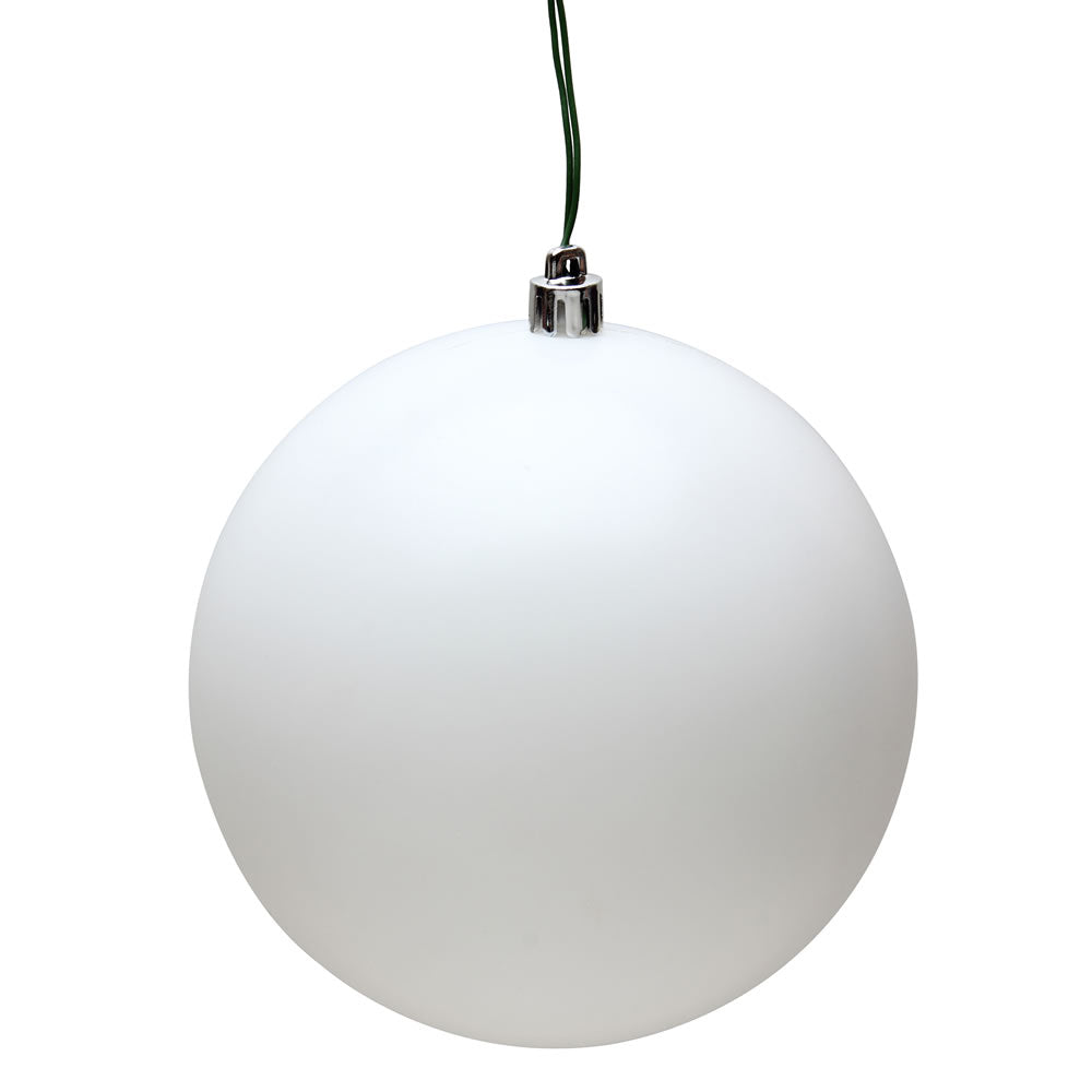 Vickerman 15.75″ White Matte Ball UV Drilled - N594011DMV