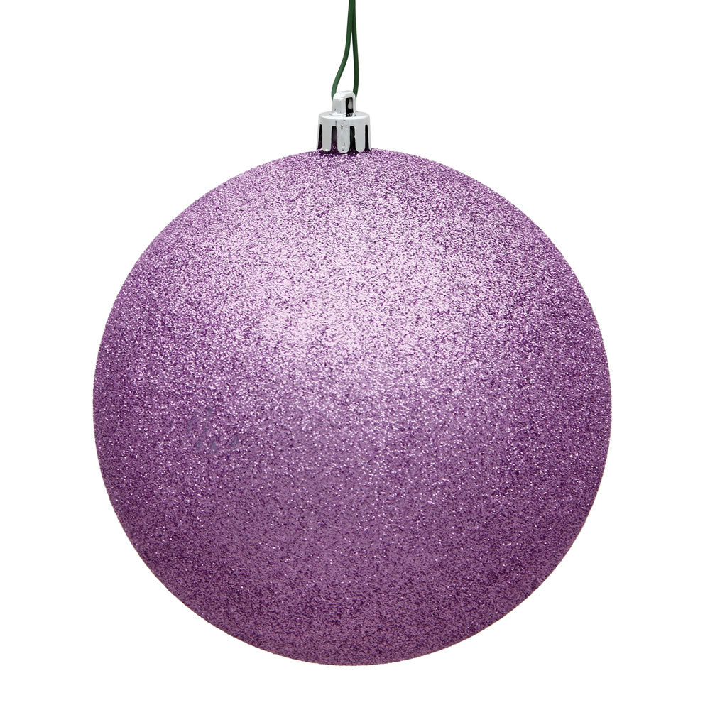 Vickerman 15.75″ Orchid Glitter Ball Drilled - N594069DG