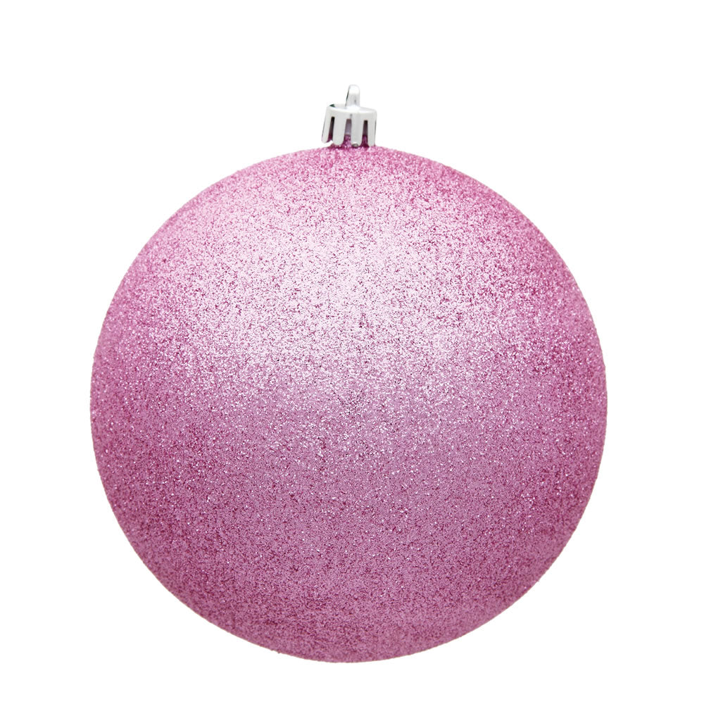 Vickerman 15.75″ Pink Glitter Ball Drilled - N594079DG