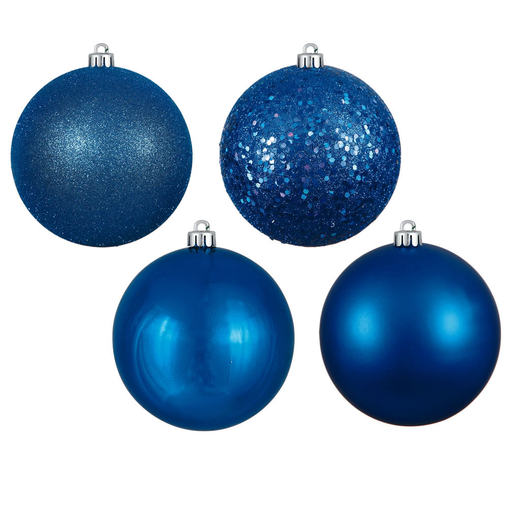 Vickerman 2.4″ Blue 4 Finish Orn Asst 60/Box - N596002A