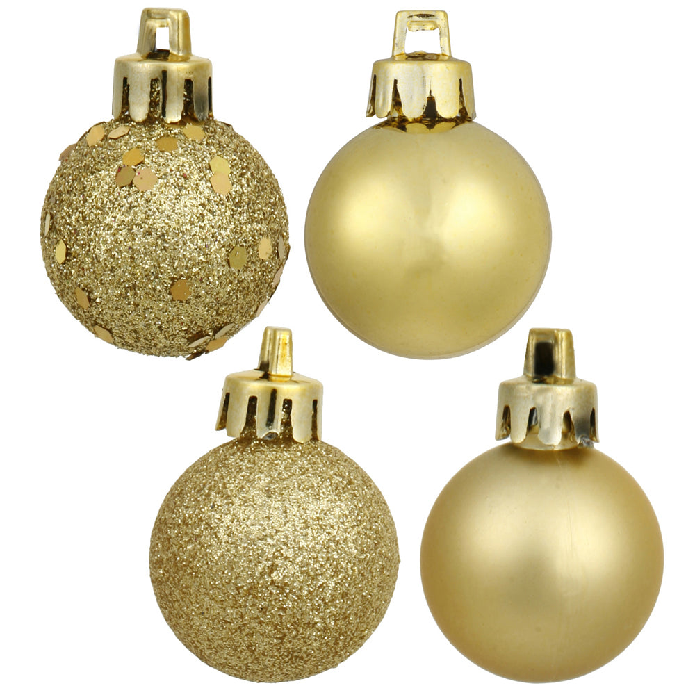 Vickerman 2.4″ Gold 4 Finish Orn Asst 60/Box - N596008A