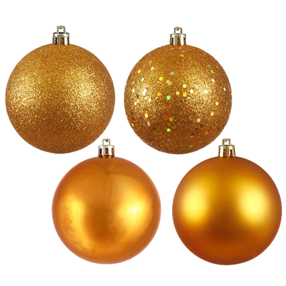 Vickerman 2.4″ Antq Gold 4 Finish Orn Asst 60/Box - N596030A