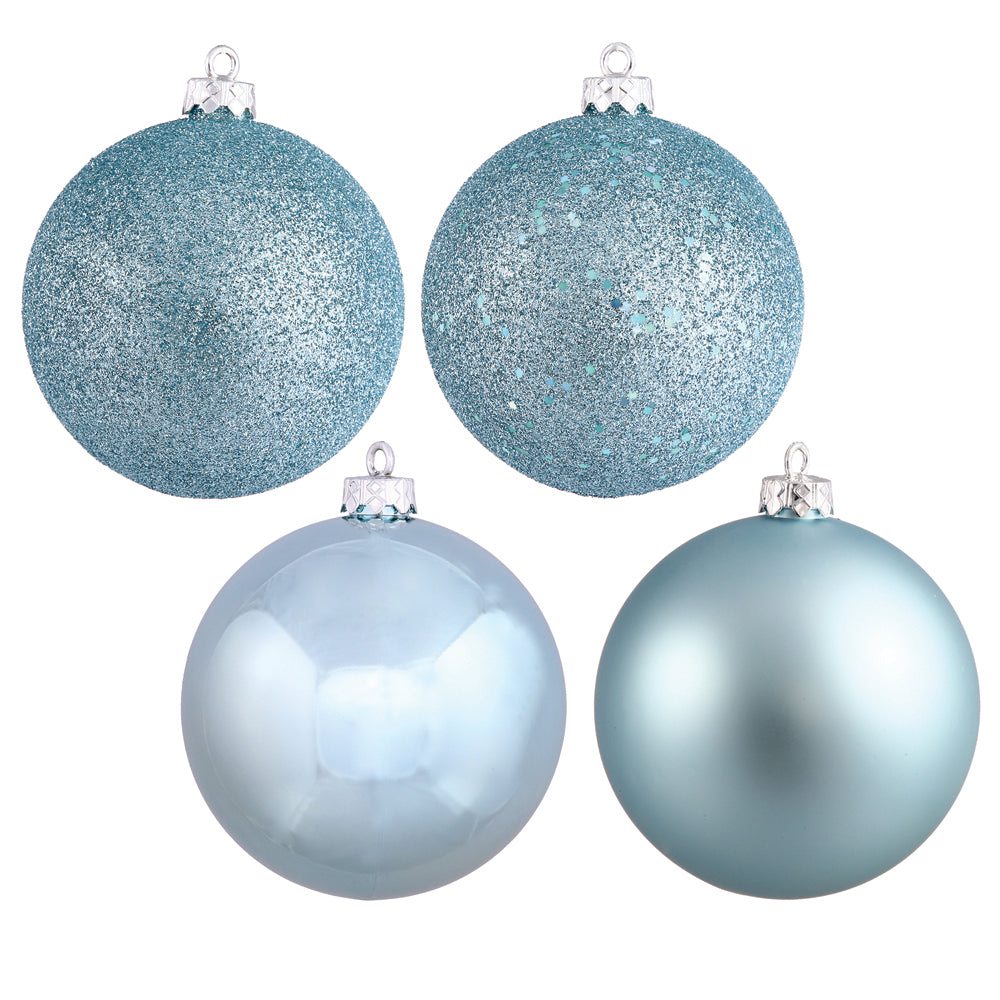 Vickerman 2.4″ Baby Blue 4 Finish Orn Asst 60/Box - N596032A