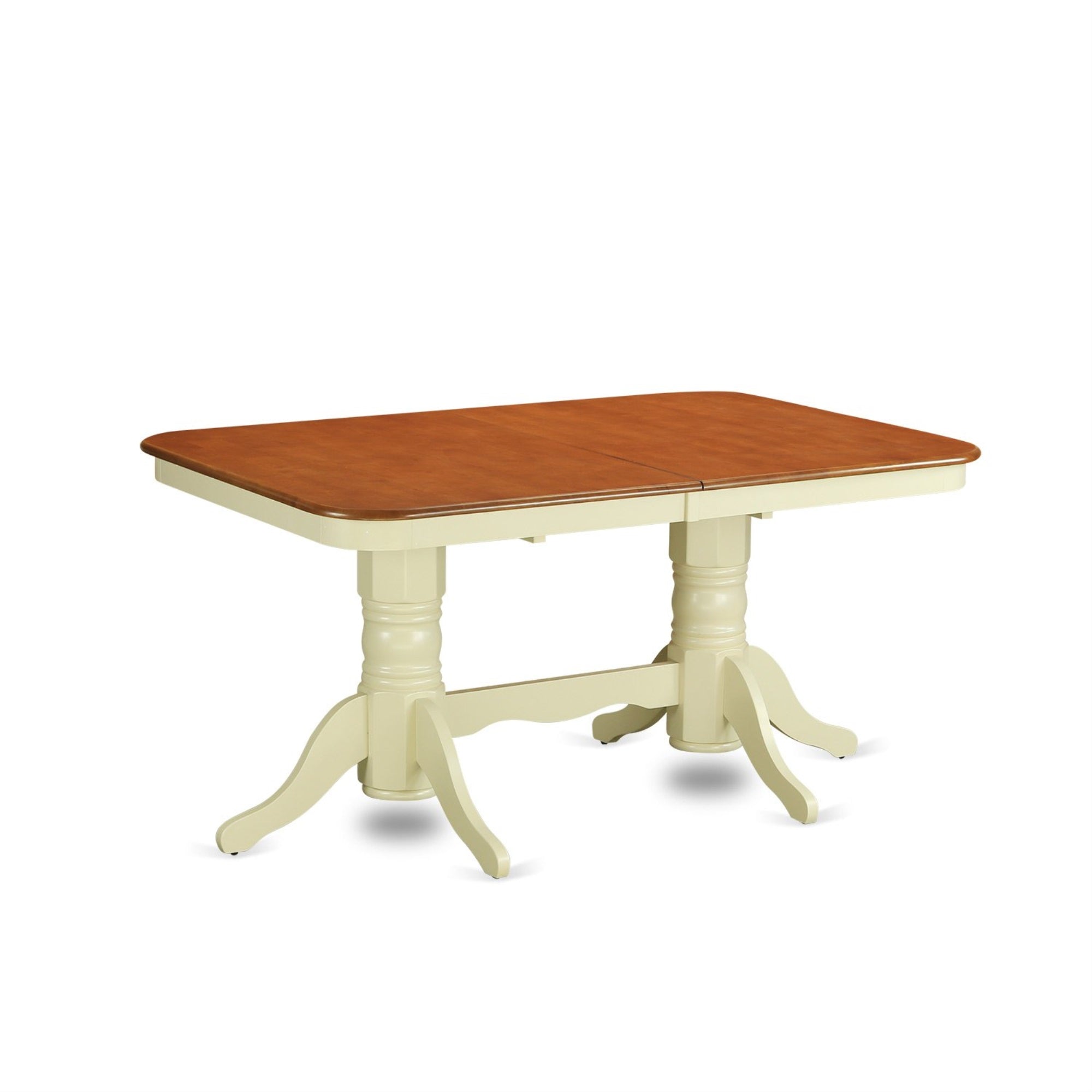 Nawe5-Bmk-W 5 Pc Dinette Set With A Dining Table And 4 Linen Dining Chairs In Buttermilk And Cherry