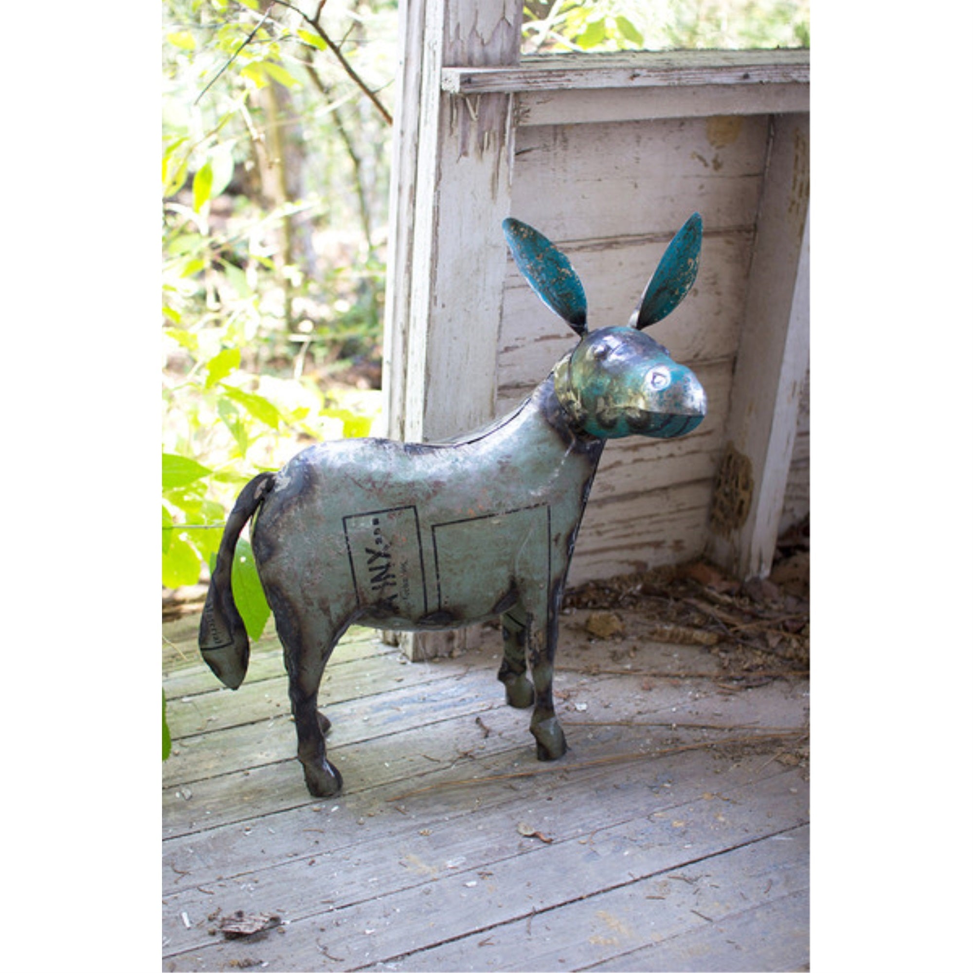Recycled Metal Donkey