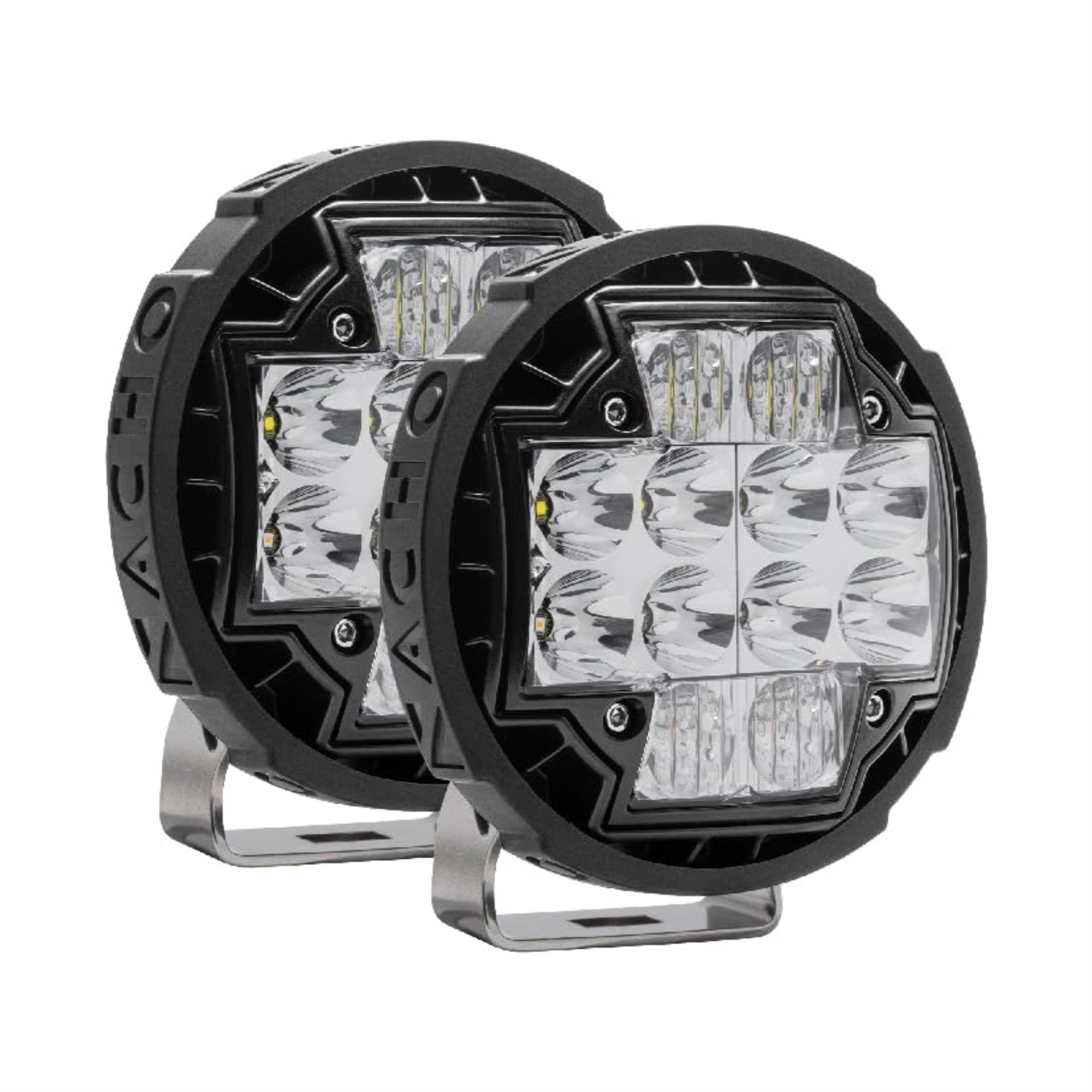 Nacho Tm5 Amber White Spot Flood Beam Output. Multifunction Off Road Led Lighting With 75 Watts 5.75 Inches (Set Of 2)