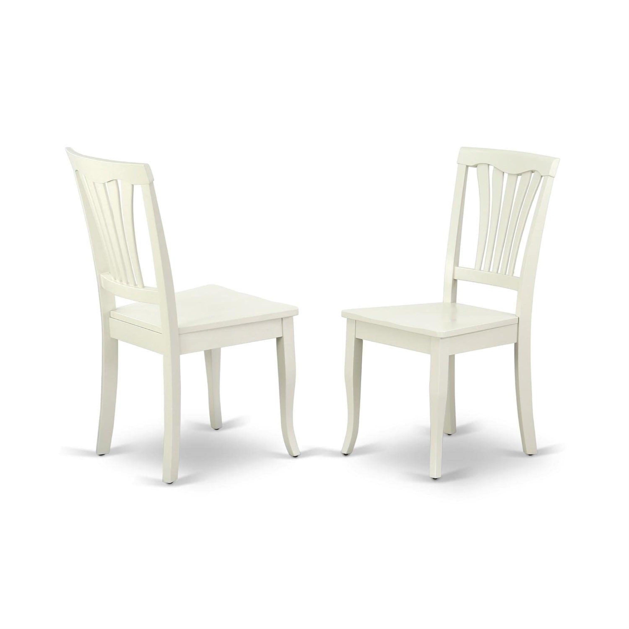 Casafoyer Ndav3-Lwh-W Norden 3 Piece Set Contains A Rectangle Dining Room Table With Dropleaf And 2 Kitchen Chairs, 30X48 Inch, Linen White