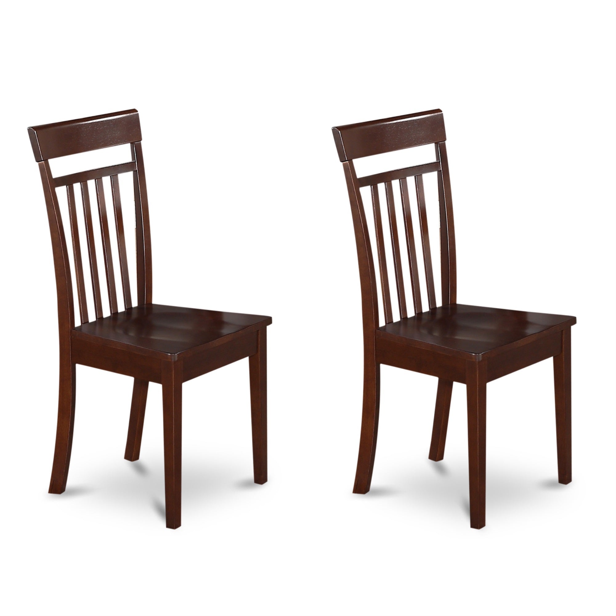 East West Furniture Ndca5-Mah-W Dining Table Set 5 Pc- 4 Excellent Dining Room Chairs And A Stunning Dining Room Table - Mahogany Finish Solid Wood Chair Seat - Mahogany Finish Wooden Frame.