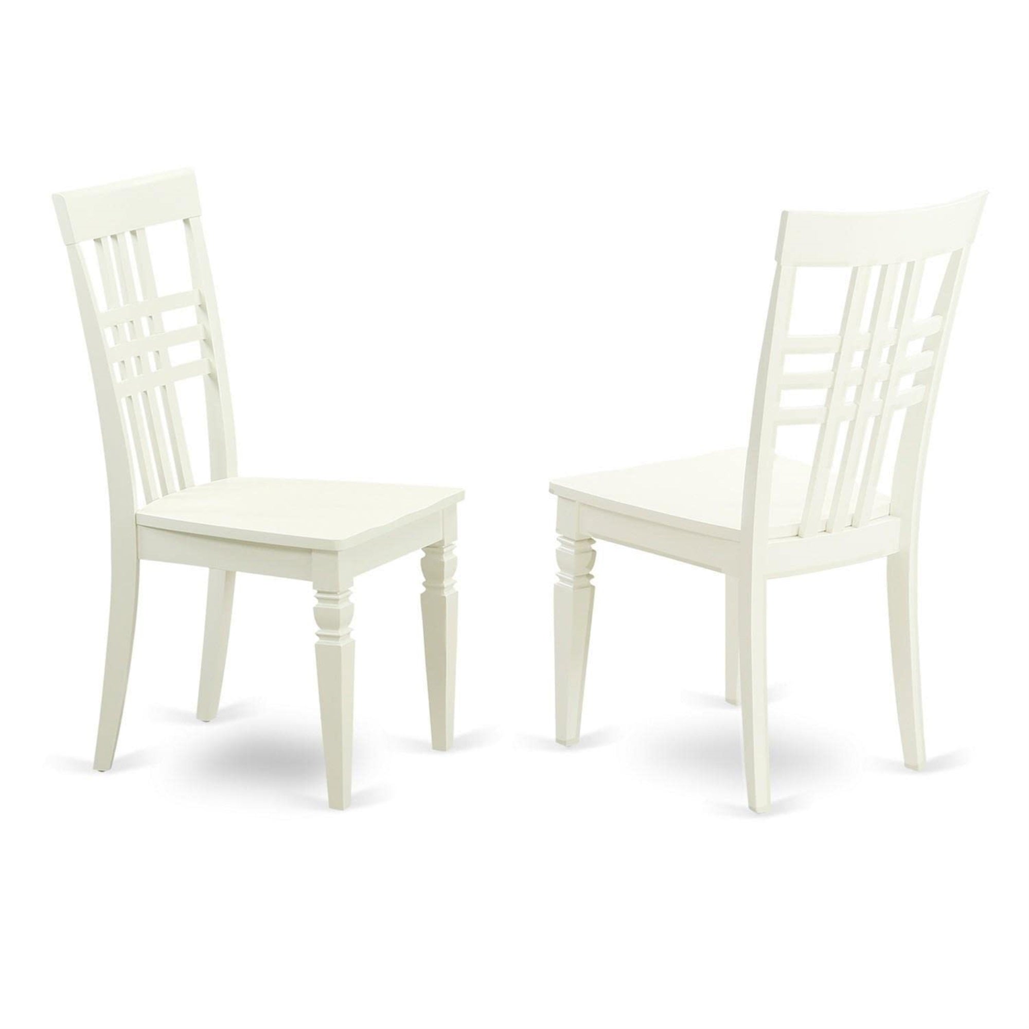 Casafoyer Ndlg3-Lwh-W Norden 3 Piece Set For Small Spaces Contains A Rectangle Dining Room Table With Dropleaf And 2 Wood Seat Chairs, 30X48 Inch, Linen White