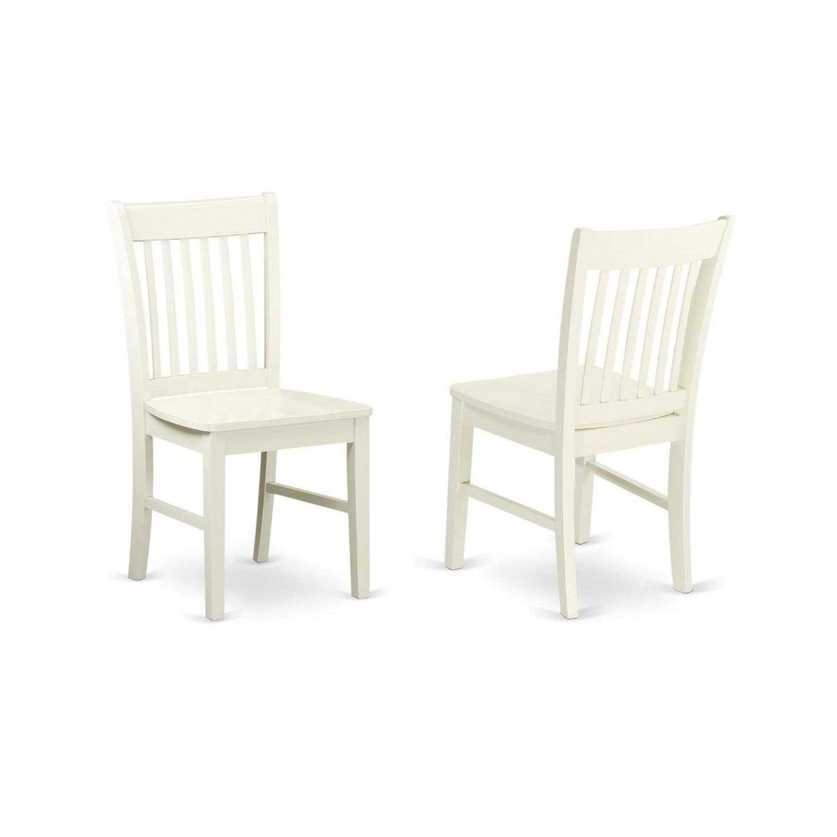 East West Furniture Ndno3-Lwh-W Norden 3 Piece Room Set Contains A Rectangle Kitchen Table With Dropleaf And 2 Dining Chairs, 30X48 Inch, Linen White