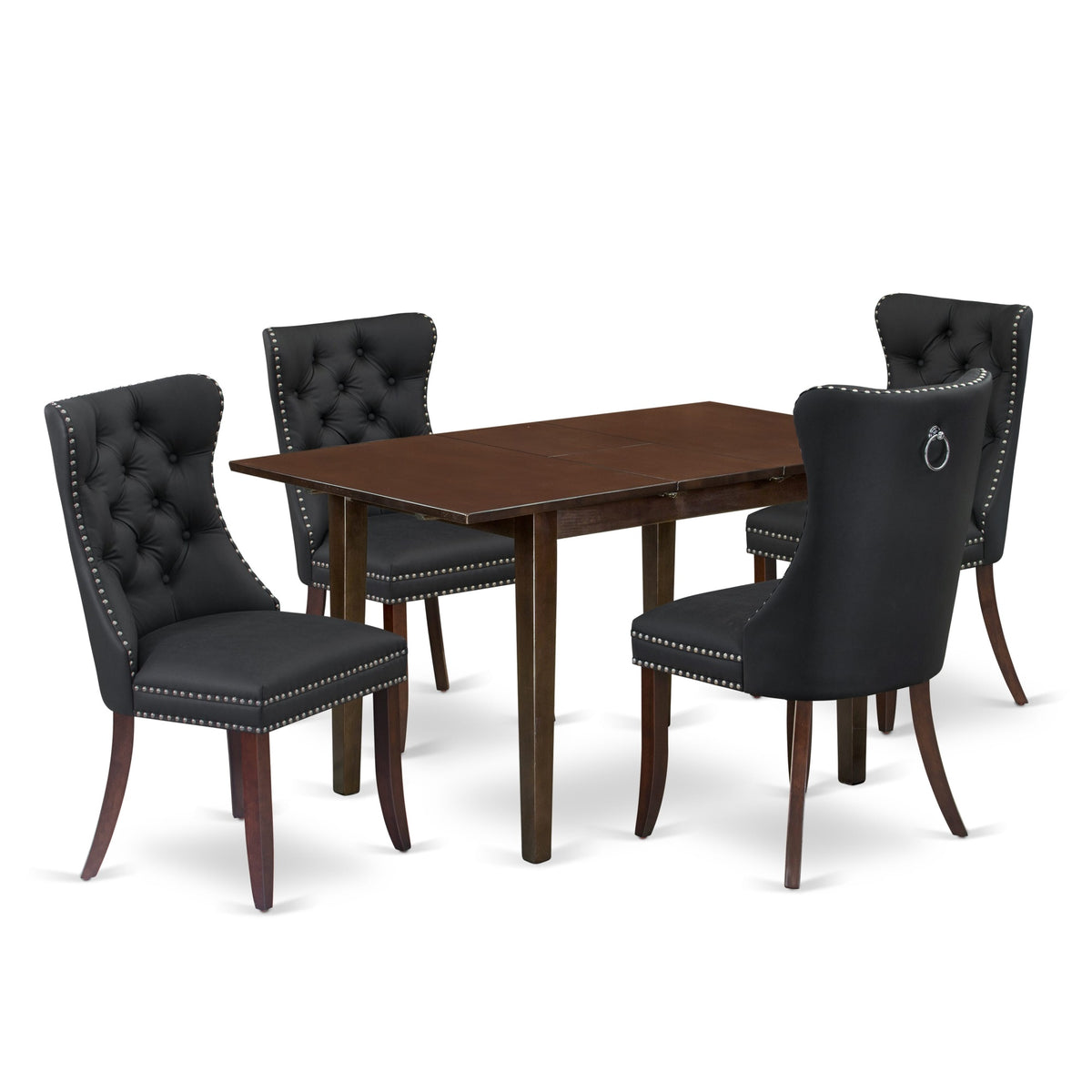 East West Furniture Nfda5-Mah-12 5 Piece Dining Set Includes A ...