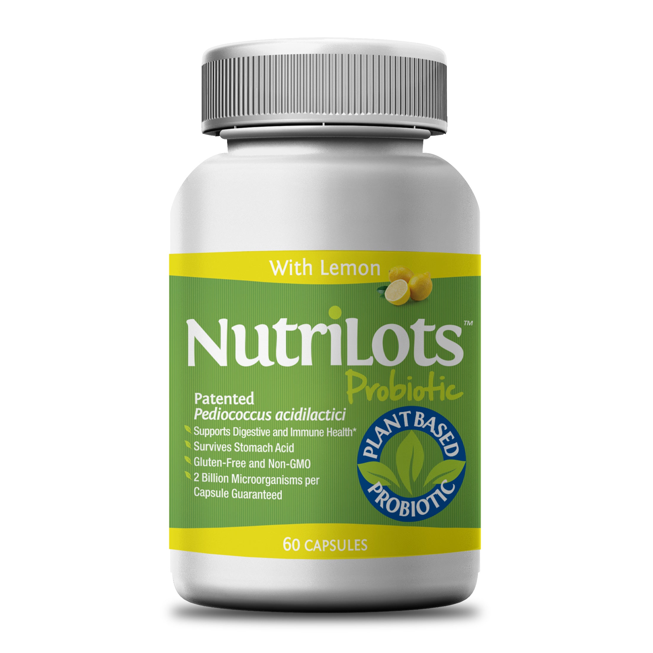 NutriLots  with lemon-patented plant based premium probiotics with lemon powders