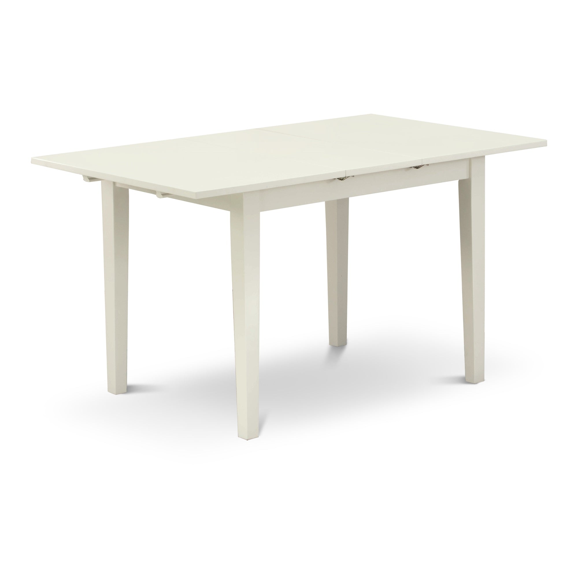 Ergode Nfve5-Lwh-15 Wooden Dining Table Set - 4 Chairs, Linen Fabric Baby Blue, Linen White, Asian Wood, Comfortable Upholstered Seats, Classic Style