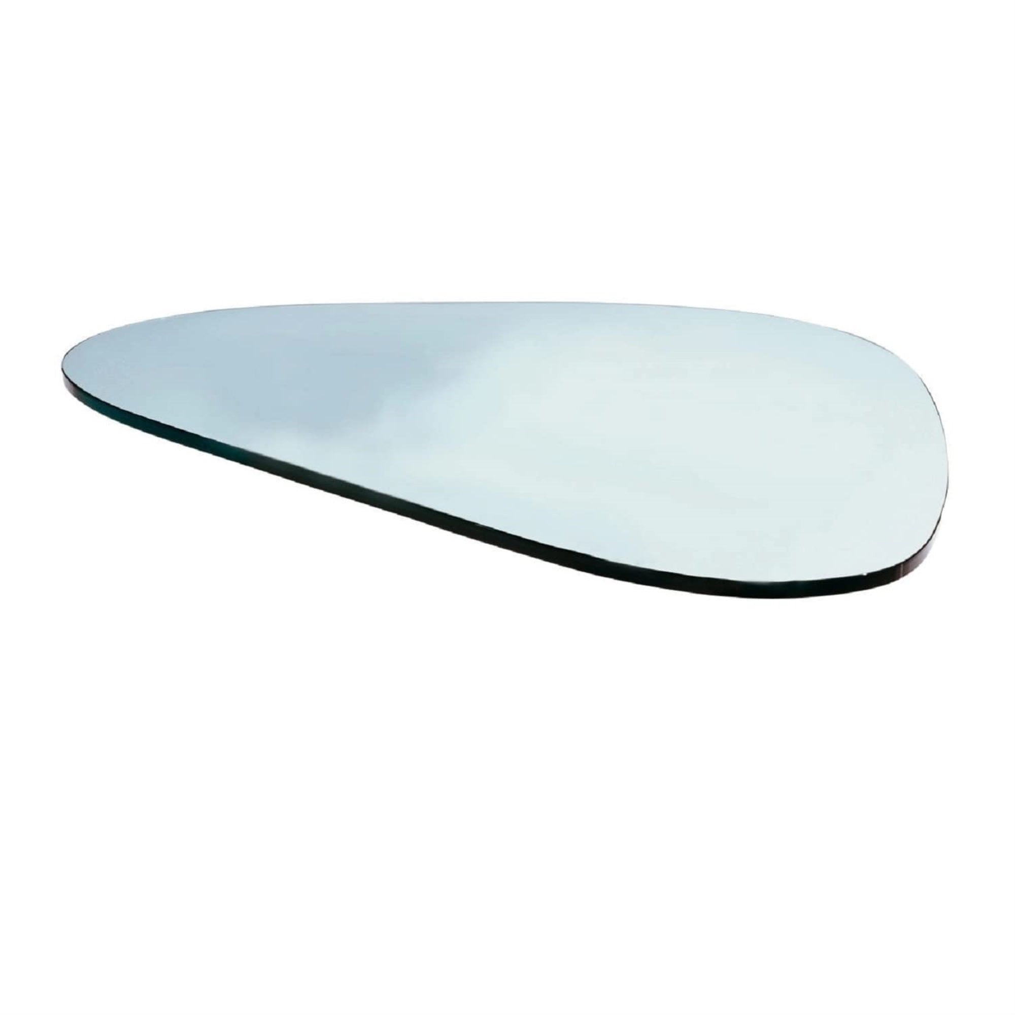 Leisuremod Imperial Triangle Coffee Table Glass