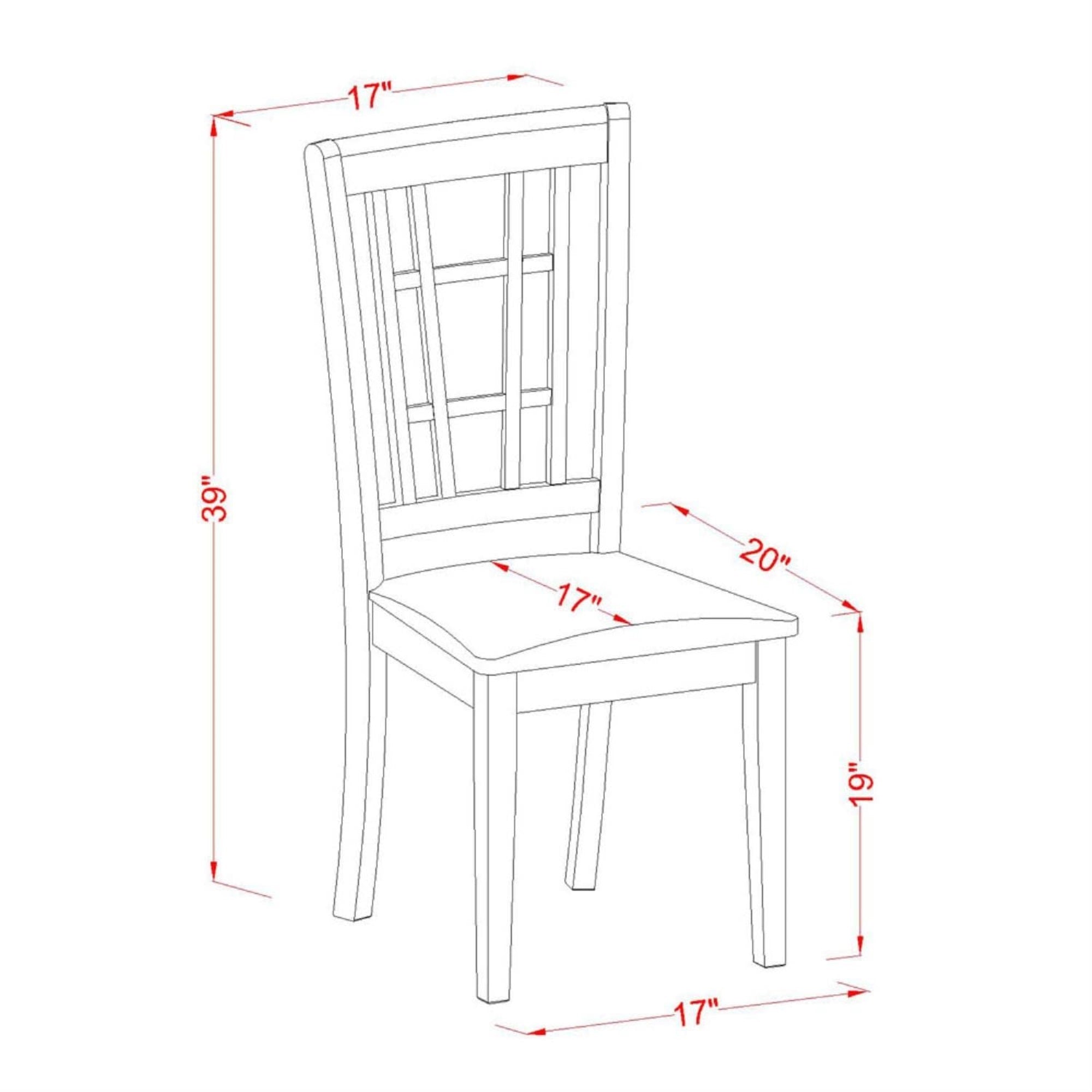 Casafoyer Modern Dining Chairs, Set Of 2, Black