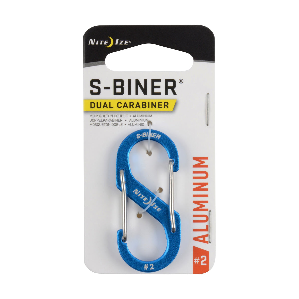 Nite Ize S-Biner Dual Carabiner Aluminum #2 - Blue