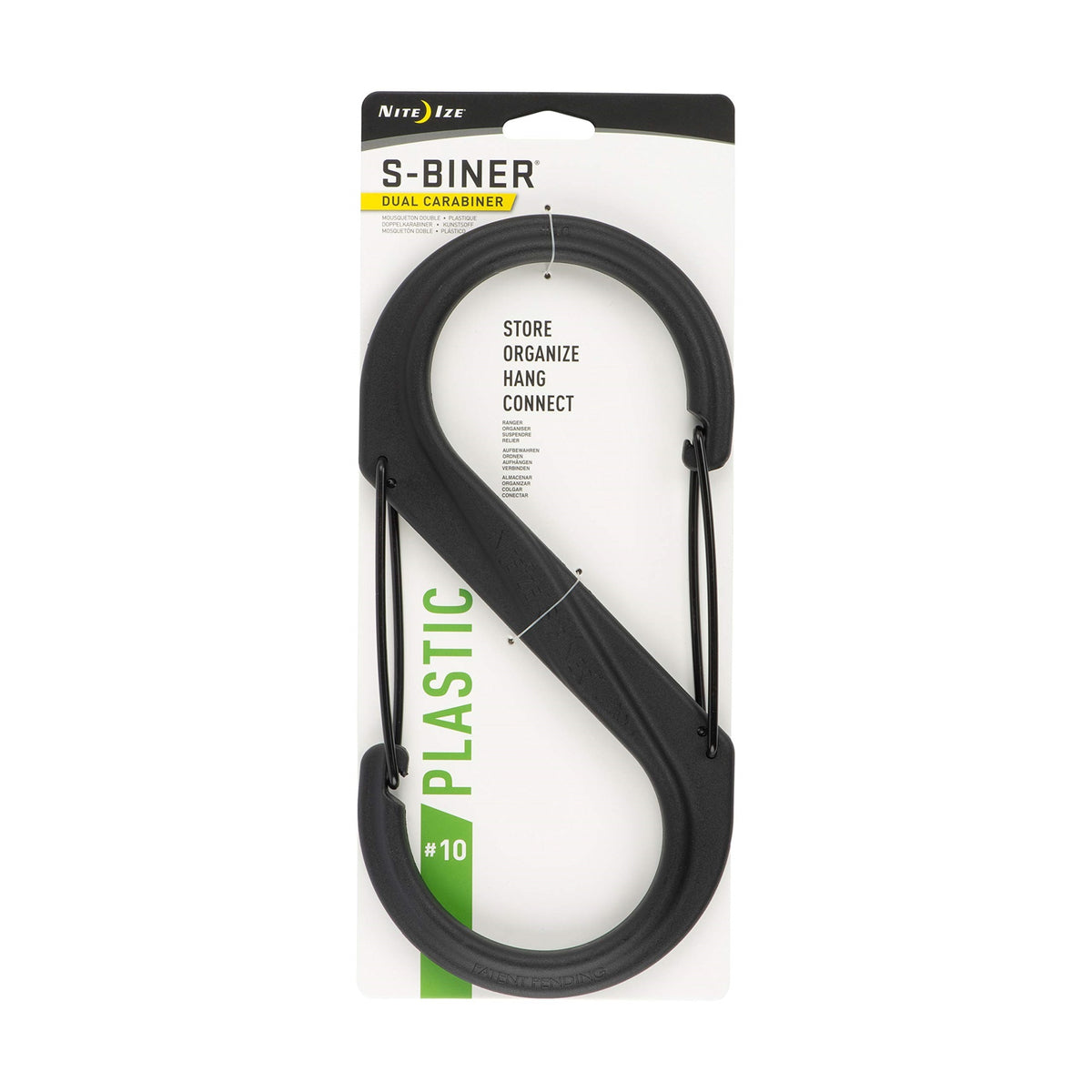 2023 Nite Ize S-Biner Plastic Dual Carabiner #10, Black, Map: $9.89