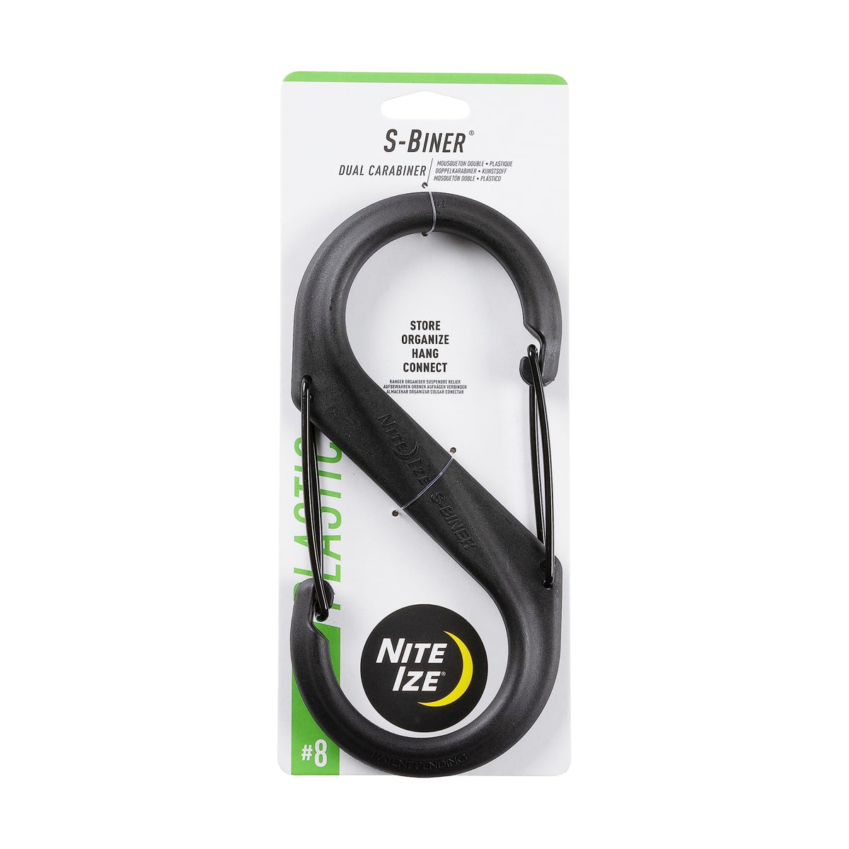 2023 Nite Ize S-Biner Plastic Dual Carabiner #8, Black, Map: $7.91