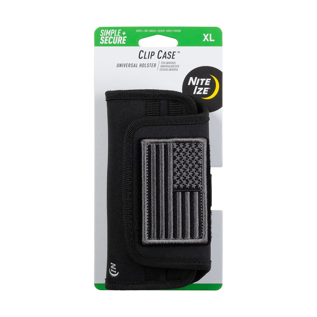 2023 Nit Ize Clip Case Horizontal Universal Phone Holster - Xl - Usa Patch, Map: $16.19