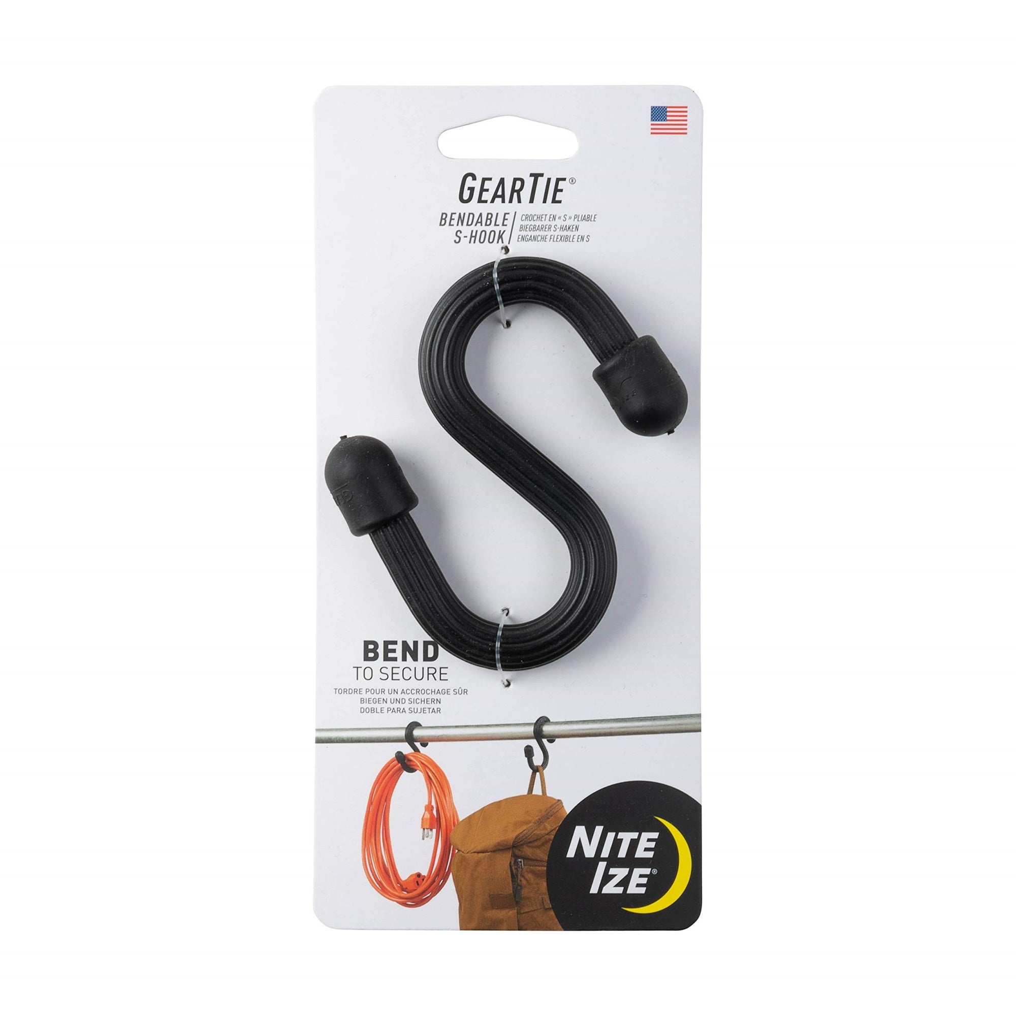 2023 Nite Ize Gear Tie Bendable S-Hook, Map: $4.94
