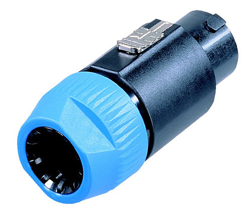 Nl8Fc Neutrik 8-Pole Cable Connector W/Latch Lock & Chuck-Type Strain Relief For Cables