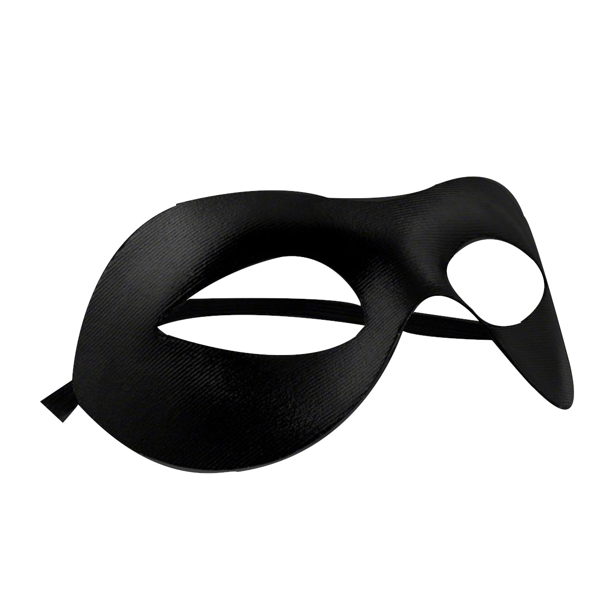 Non-Light Up Classic Matte Black Mask with Elastic Band