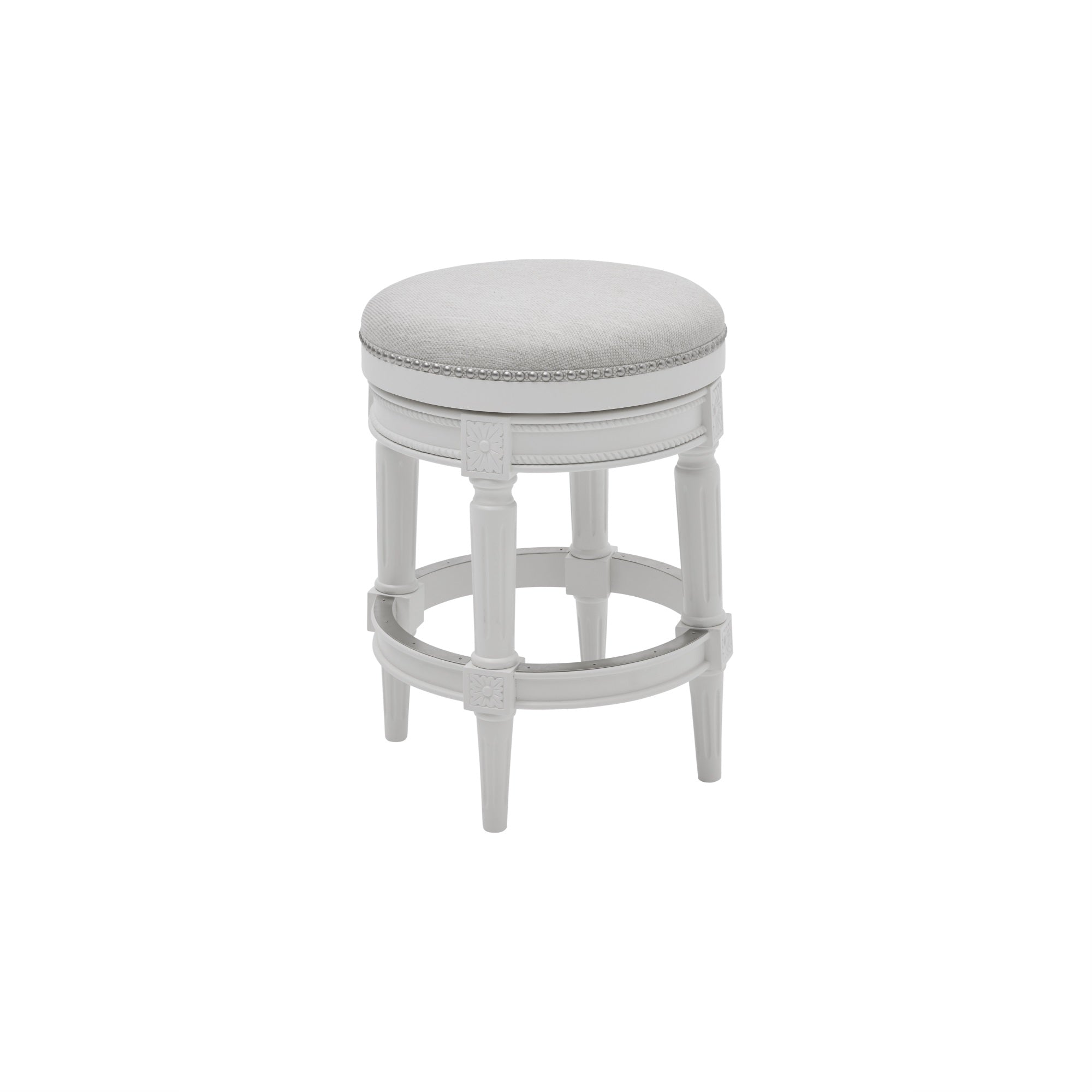 Newridge Home Good Backless Chapman Counter Height Stool White