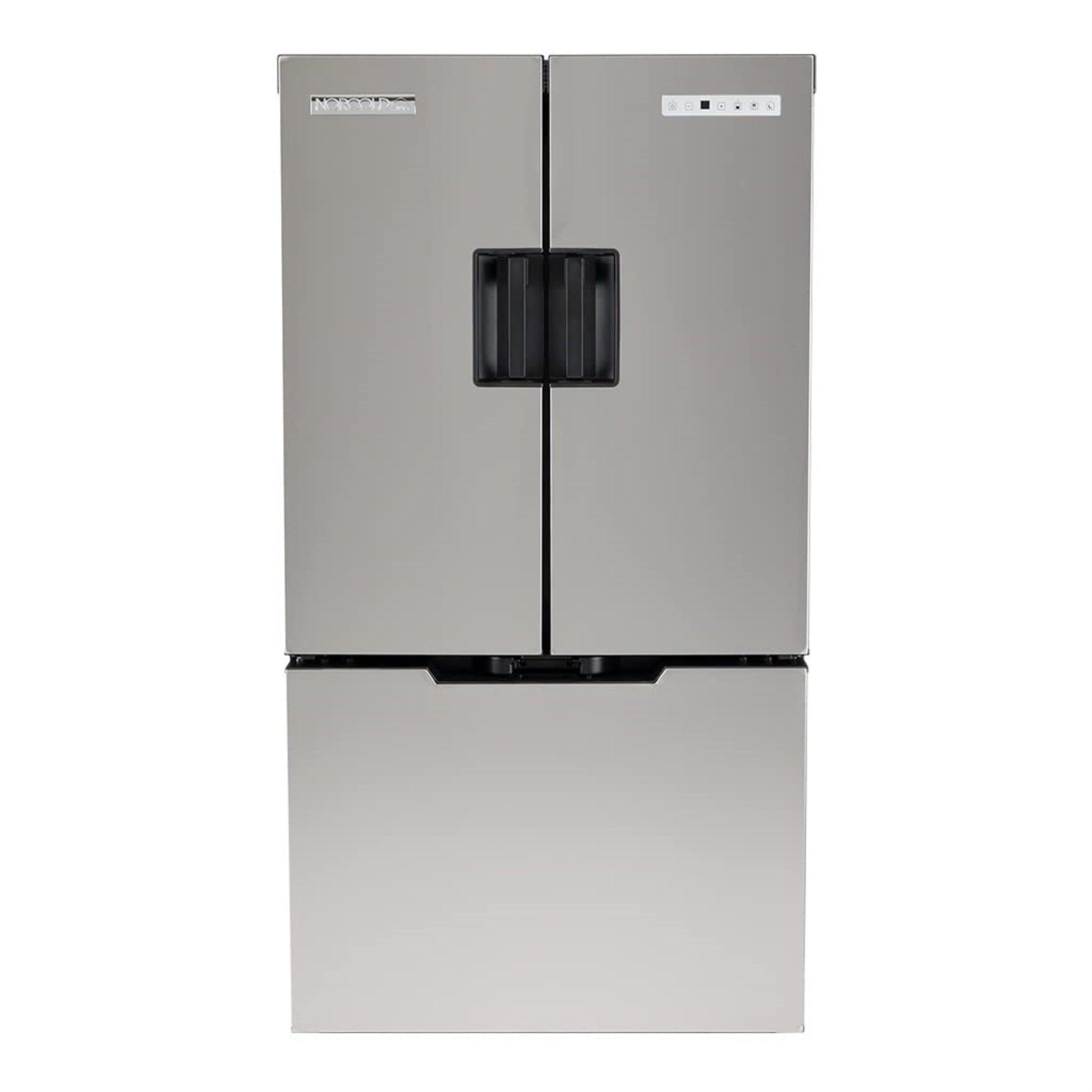 Norcold N15Dcss Refrigerator; Dual Compartment 3 Door Refrigerator With Freezer; Permanent; 15 Cubic Foot; 32-3/4 Inch Width X 24 Inch Depth X 63-5/16 Inch Height; 6.5 Amp Draw At 12 Volt Dc