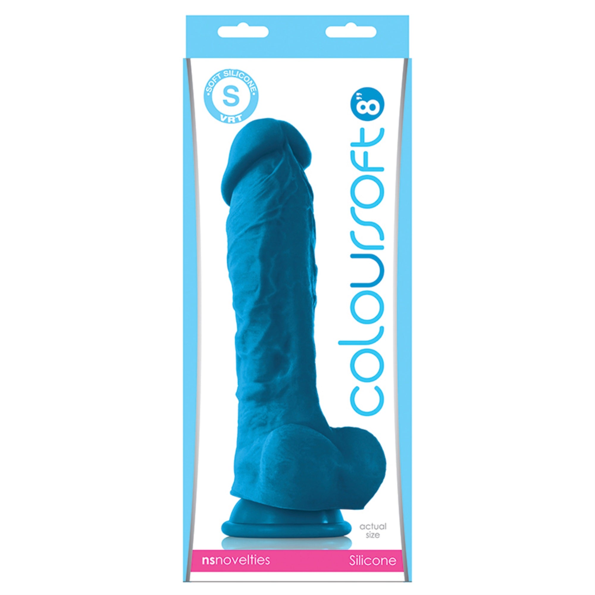 Coloursoft Dildo-Blue 8″