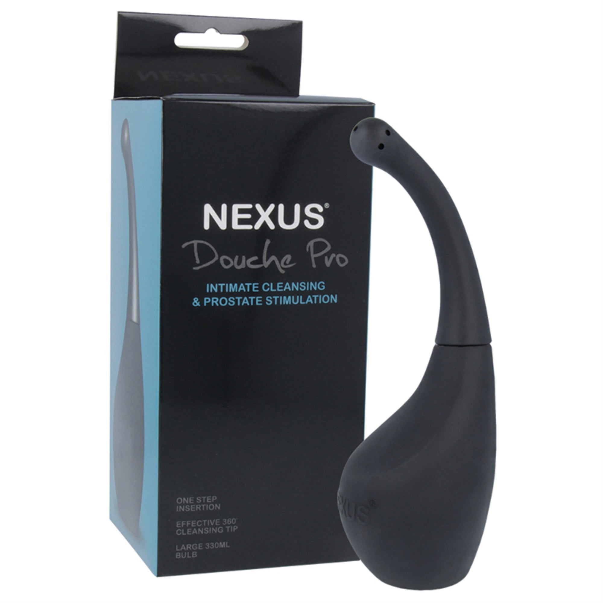 Nexus Anal Douche with Prostate Nozzle-Black