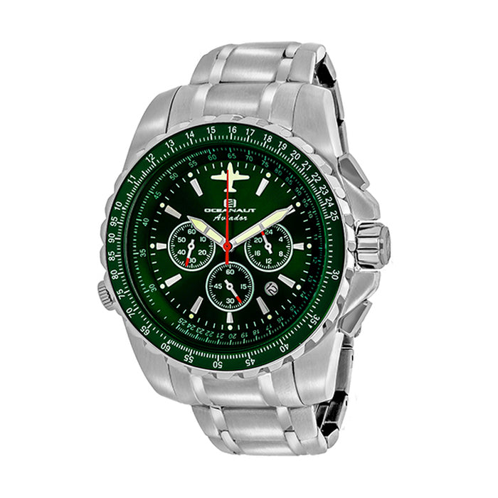 Oceanaut Men'S Aviador Pilot - Green - Quartz Watch