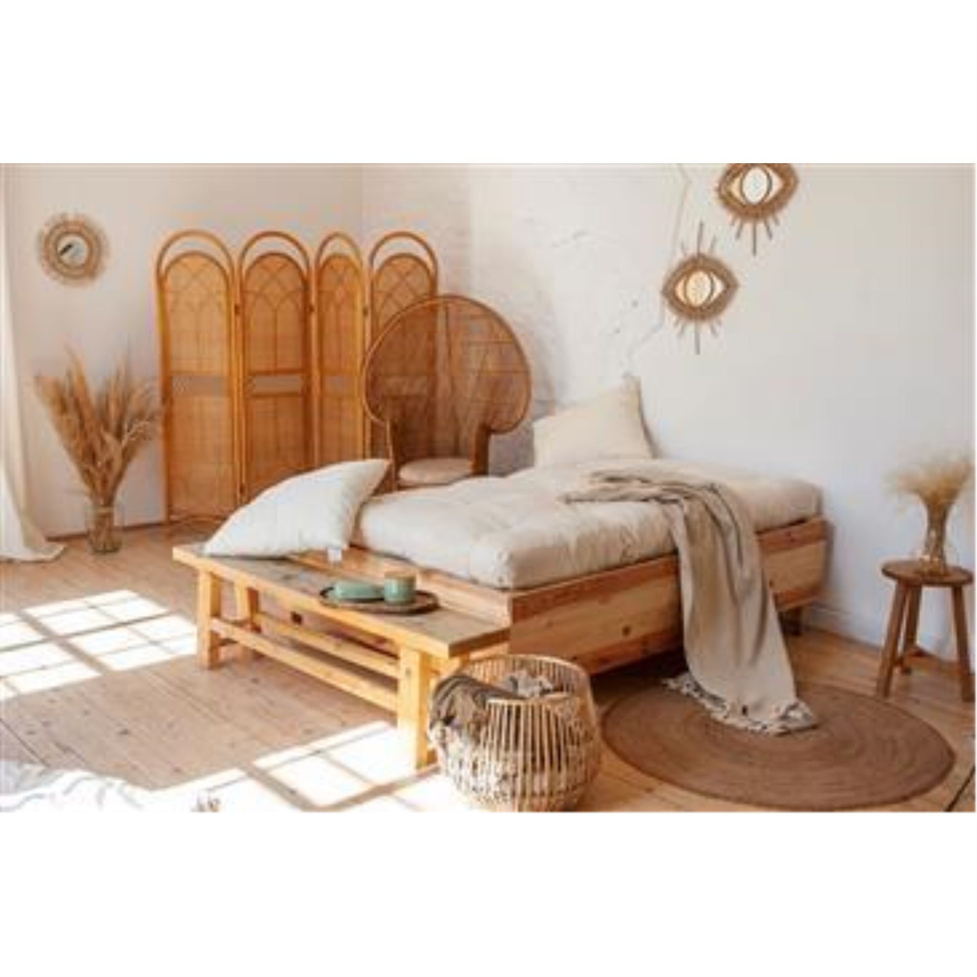 100% Organic Cotton And Wool Queen 8 Mattress With 2 Foam Core In Organic Twill Fabric Case