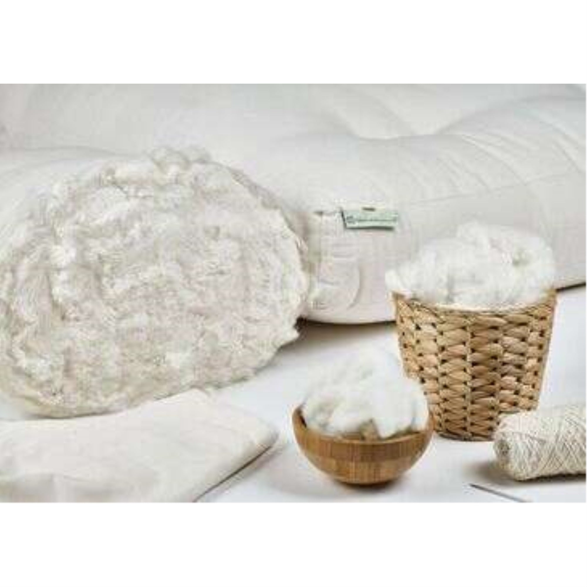 100% Organic Cotton Twin Stow  in Organic Twill Fabric Case