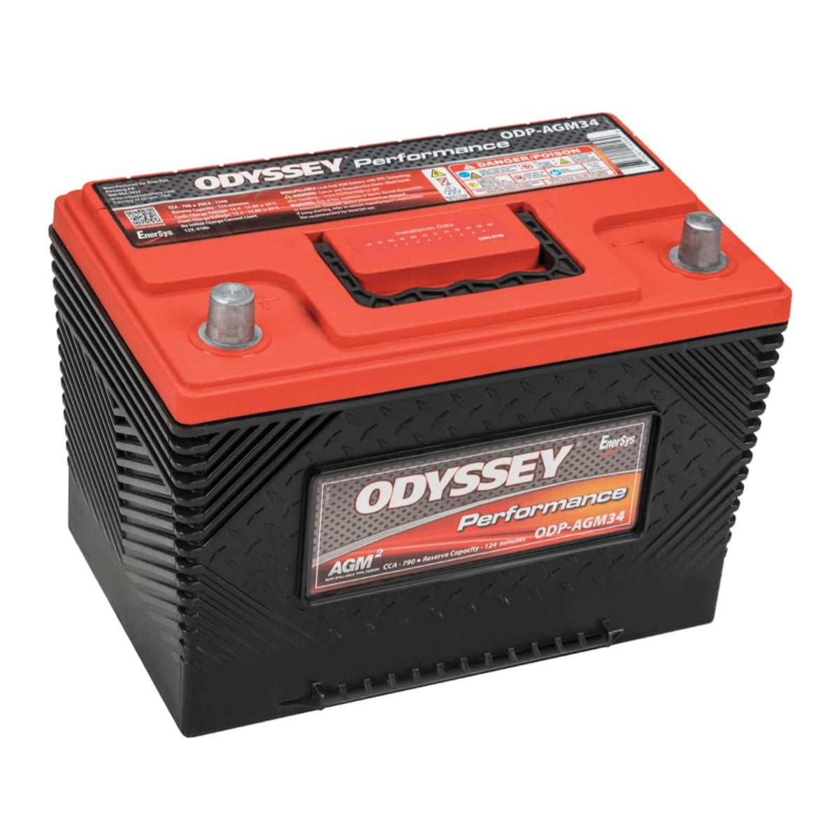Odyssey Performance Series 12V Battery Model 34790 (Group 34 Sae Lead Posts)
