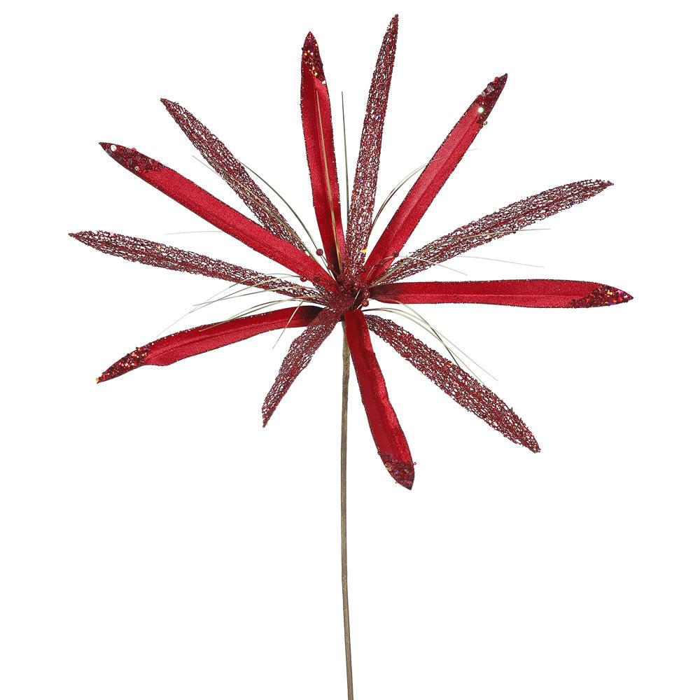 Vickerman 24″ Red Papyrus, 20″ Flower 3/Bag - OF160503