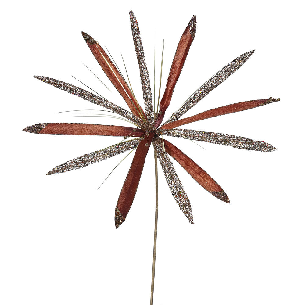 Vickerman 24″ Chocolate Papyrus, 20″ Flower 3/Bag - OF160515