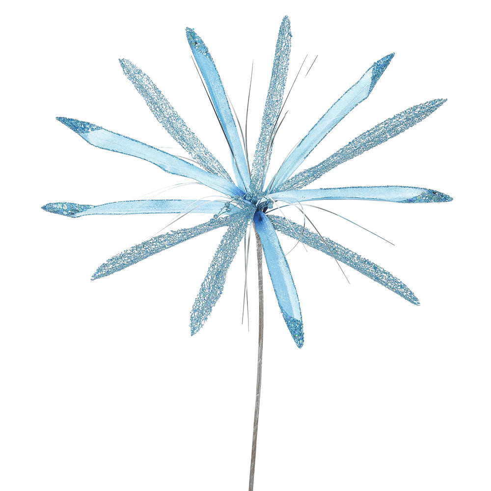 Vickerman 24″ Sky Blue Papyrus, 20″ Flower 3/Bag - OF160542
