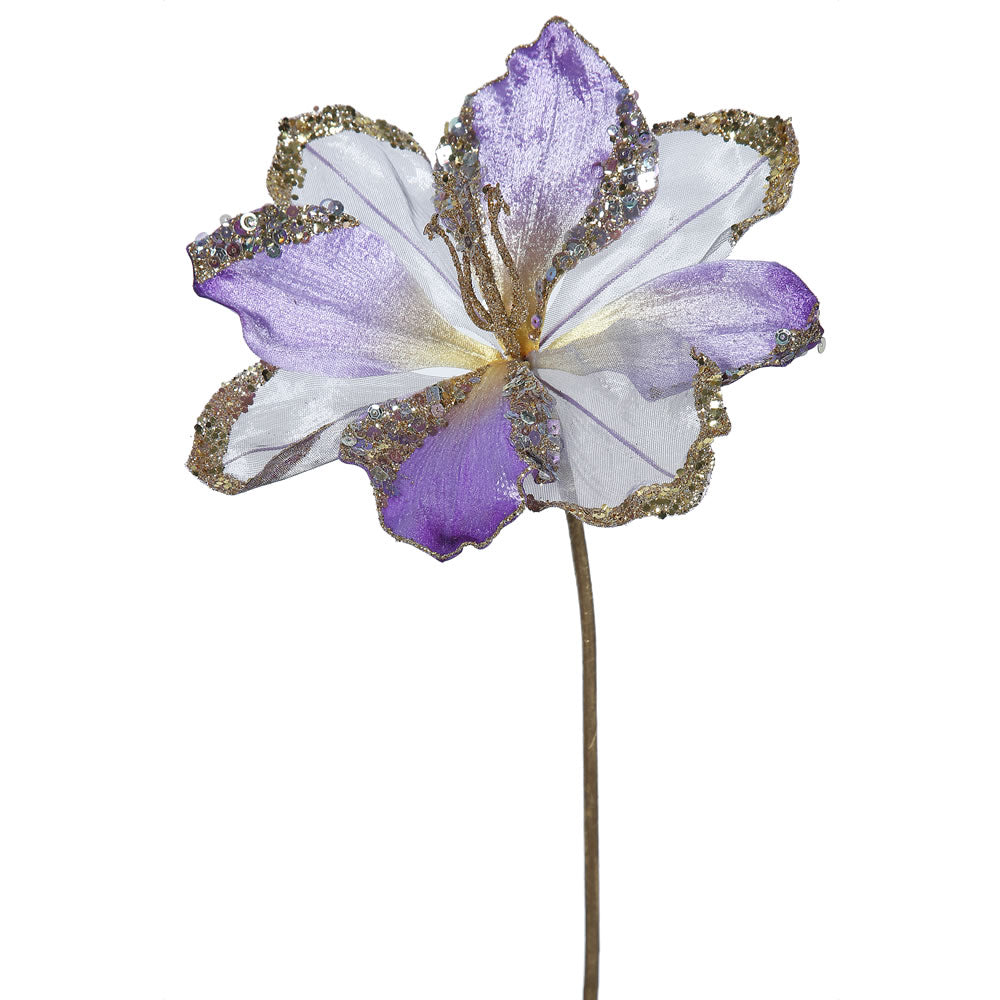 Vickerman 20″ Violet Amaryllis, 9″ Flower 3/Bag - OF161226